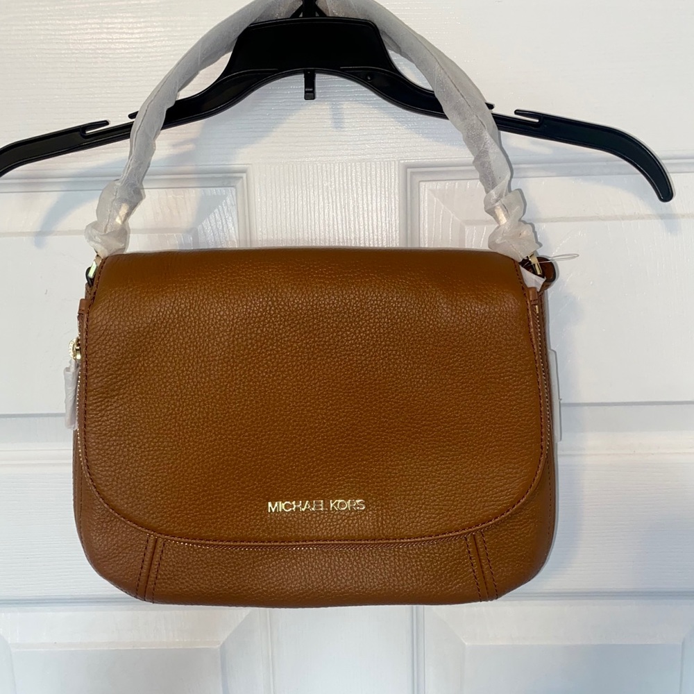 COPY - Michael Kors Brown Bedford Med Flap Messen…